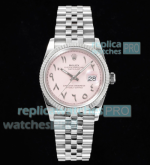 DIW Factory Rolex Datejust 36 Pink Arabic Numerals Dial Watch Swiss 3235 Movement